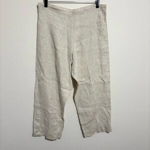 Bryn Walker Linen Pants Wide Leg Cropped